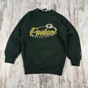 Vintage Pro Player Green Bay Packers Crewneck Sweatshirt Youth 10/12